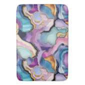 Tapis De Bain Funky Abstrait Geode Agate Salle de bain Motif (devant Vertical)