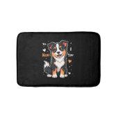 Tapis De Bain Funky Australian Shepherd Maman Cadeaux Aussie Oui (Devant)