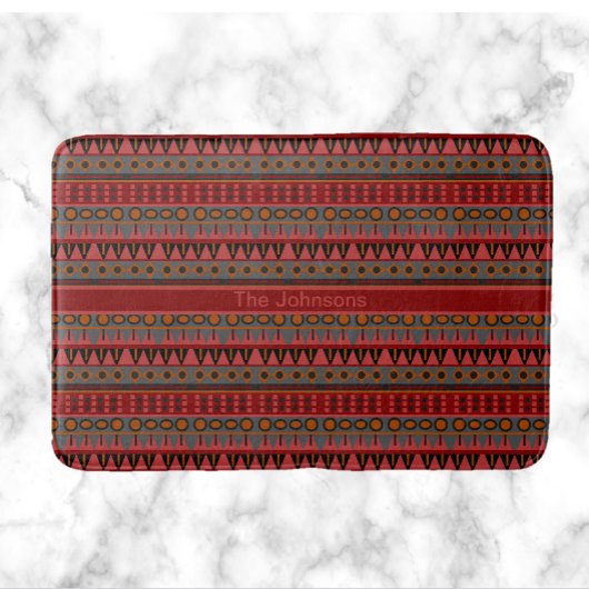 Tapis De Bain Funky Boho Motif tribal