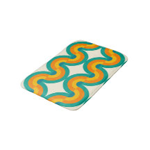 Funky Eclectic Retro Demi Cercles Art Motif