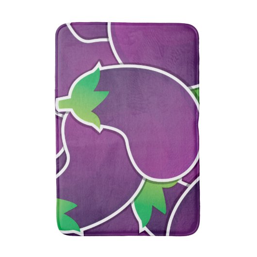 Tapis De Bain Funky eggplant (Devant (Vertical))