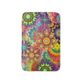 Tapis De Bain Funky Mandalas Bath Mat (Devant (Vertical))