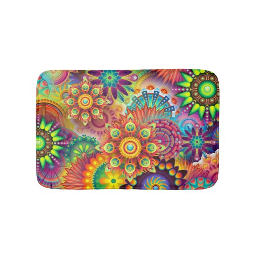 Tapis De Bain Funky Mandalas Bath Mat (Devant)