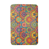 Tapis De Bain Funky Retro couleur Motif Mandala (Devant (Vertical))