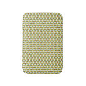 Tapis De Bain Funky Retro Perle d'Olive Personnalisé Couleurs Mo (Devant (Vertical))