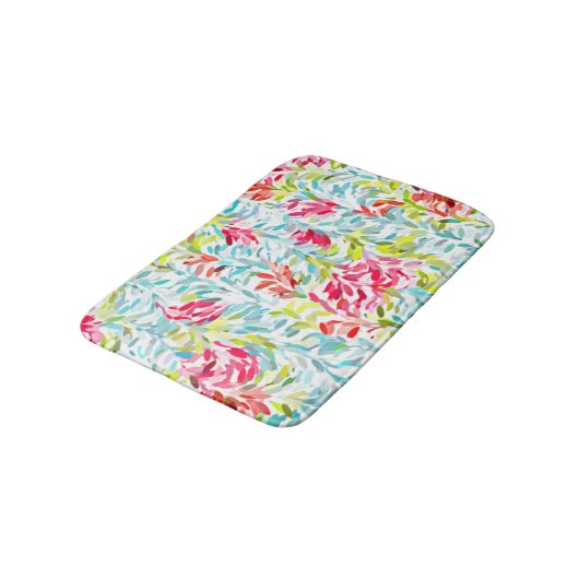 Tapis De Bain Funky Summer Colours Peinture Splatter Art Motif (Angle)