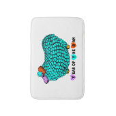 Tapis De Bain Funky Turquoise Ram chinois Année Zodiac Bath Mat (Devant (Vertical))