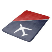 Tapis De Bain Funky White Plane Avion Pilote (Angle)