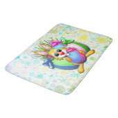 Tapis De Bain Funny Bunny biting an Easter Egg (Angle)