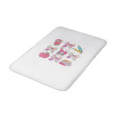 Tapis De Bain Funny Bunny Coquette Bow Rabbit Teacher Easter Ret (Angle)
