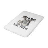 Tapis De Bain Funny Cat Dad Came Back With The Milk Vintage Shir (Angle)