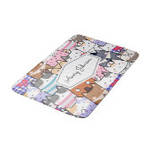 Tapis De Bain Funny Chat Kitten Motif Whimsical Salle de bain po (Angle)