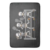 Tapis De Bain Funny Éffrayant Trois Squelette jouer Pickleball c (devant Vertical)