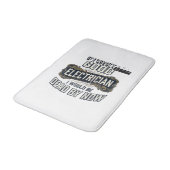 Tapis De Bain Funny Electrician Vintage Engraving Quote Design (Angle)