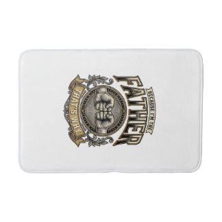 Tapis De Bain Funny Father Fist Bump Vintage Engraving Shirt Des