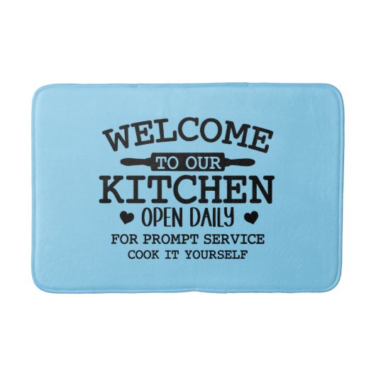 Tapis De Bain Funny kitchen cooking word art  (Devant)
