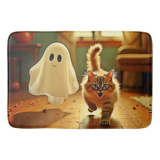 Tapis De Bain Funny Kitten Éffrayant Friend (Devant)