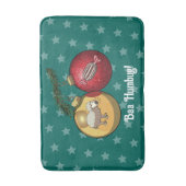 Tapis De Bain Funny Sheep Christmas Candy Baa Humbug Cartoon (Devant (Vertical))
