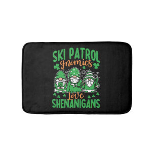 Tapis De Bain Funny Ski Patrol St. Patrick's Day