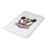 Tapis De Bain Funny Sloth Gym Shirt Vintage Strong and Slow Desi (Angle)