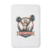 Tapis De Bain Funny Sloth Gym Shirt Vintage Strong and Slow Desi (Devant (Vertical))