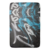 Tapis De Bain Fusion Abstraite : Couleurs et lignes dynamiques (devant Vertical)