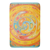 Tapis De Bain Fusion de motifs vibrants (devant Vertical)