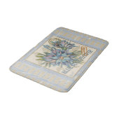Tapis De Bain G Bureau de création Fleur bleue (Angle)
