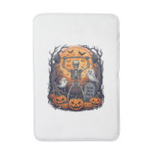 Tapis De Bain Gains de cour de graveyard squelette levant haltèr (Devant (Vertical))