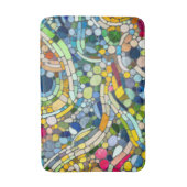 Tapis De Bain Galets colorés Art Mosaïque (Devant (Vertical))