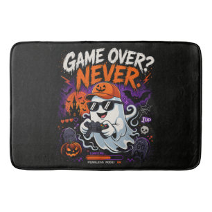 Tapis De Bain Game Over Jamais Drôle Gamer Fantôme Halloween