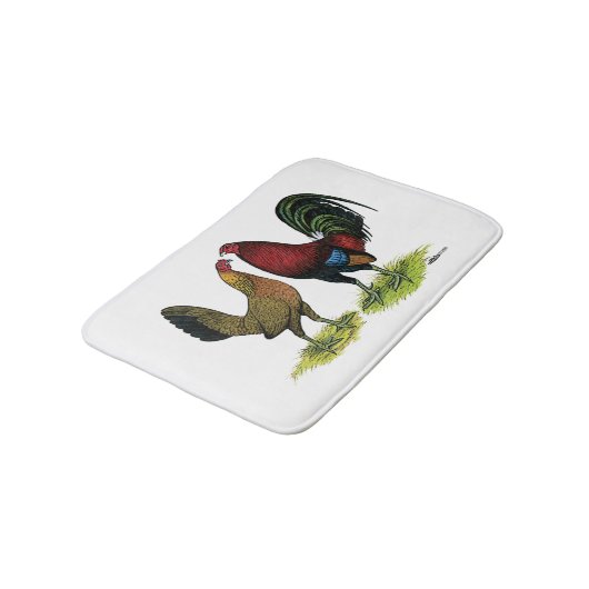 Tapis De Bain Gamefowl Pair (Angle)
