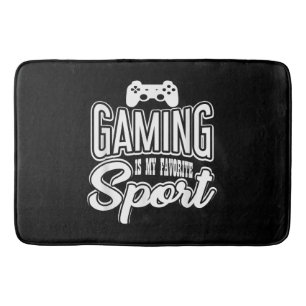 Tapis De Bain Gamer - Jouer Est Mon Sport Préféré