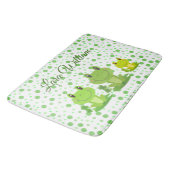 Tapis De Bain Gamme de grenouilles Enfants verts (Angle)