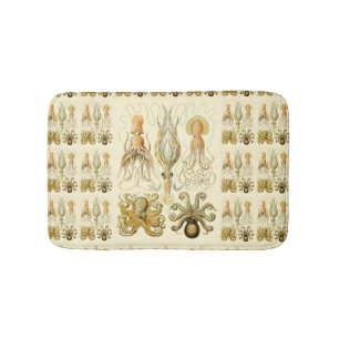 Tapis De Bain Gamochonia vintage de calmar de poulpe par Ernst H
