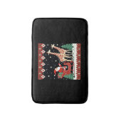 Tapis De Bain Garçons Filles Santa Claus équitation Giraffe Slei (Devant (Vertical))