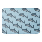 Tapis De Bain Garçons Requin (Devant)