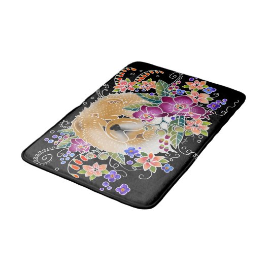 Tapis De Bain GARDEN DANCE CHOW - Crate ou Bath Mat (Angle)