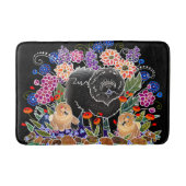 Tapis De Bain GARDEN PARTY CHOW - Crate ou Bath Mat (Devant)