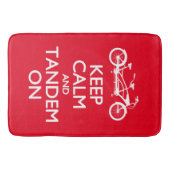 Tapis De Bain Gardez le calme et le tandem dessus (Devant)