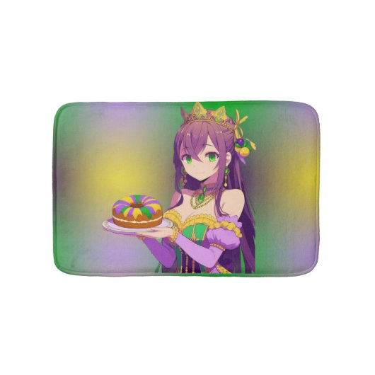 Tapis De Bain Gâteau Anime Mardi Gras King (Devant)