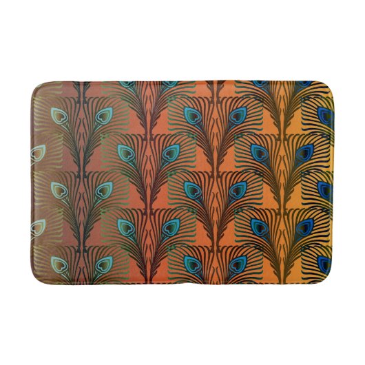 Tapis De Bain Gatsby Grandes plumes design art déco (Devant)