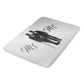 Tapis De Bain Gay Mariage Groom Silver Bath Mat (Angle)