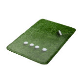Tapis De Bain Gazon de golf avec ballons de golf (Angle)