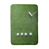 Tapis De Bain Gazon de golf avec ballons de golf (Devant (Vertical))