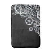 Tapis De Bain Gears en argent vapeur (Devant (Vertical))