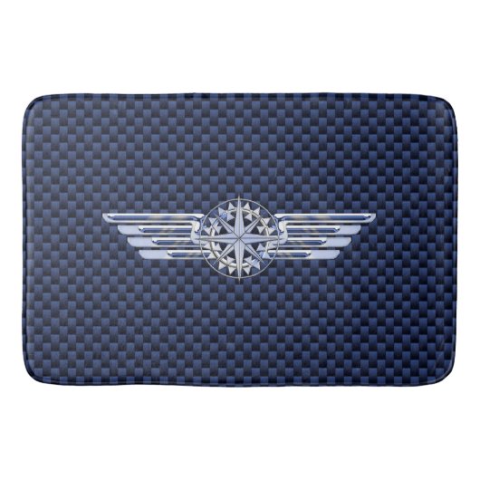 Tapis De Bain Général Air Pilote Chrome Comme Ailes Compass (Devant)