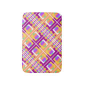 Tapis De Bain Geo bleu jaune vert (Devant (Vertical))