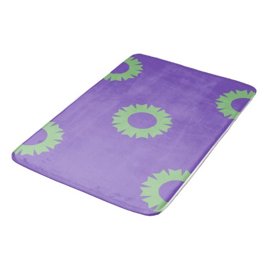 Tapis De Bain Géo du Sage Pourpre (Angle)