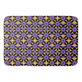 Tapis De Bain Geo noir jaune violet (Devant)